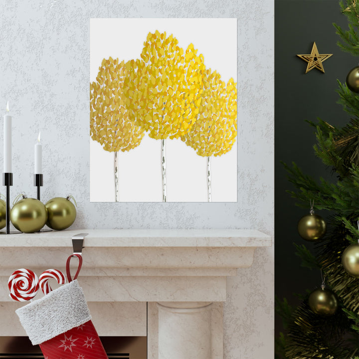 Fall Aspen Print – Unframed Wall Art