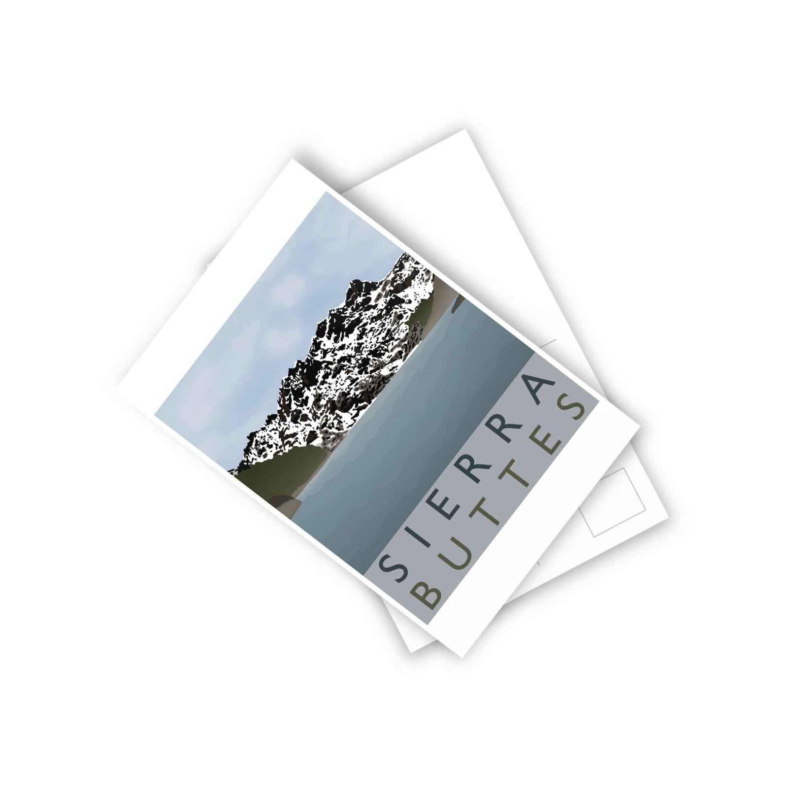 Sierra Buttes Minimalist Postcard, 10-pack