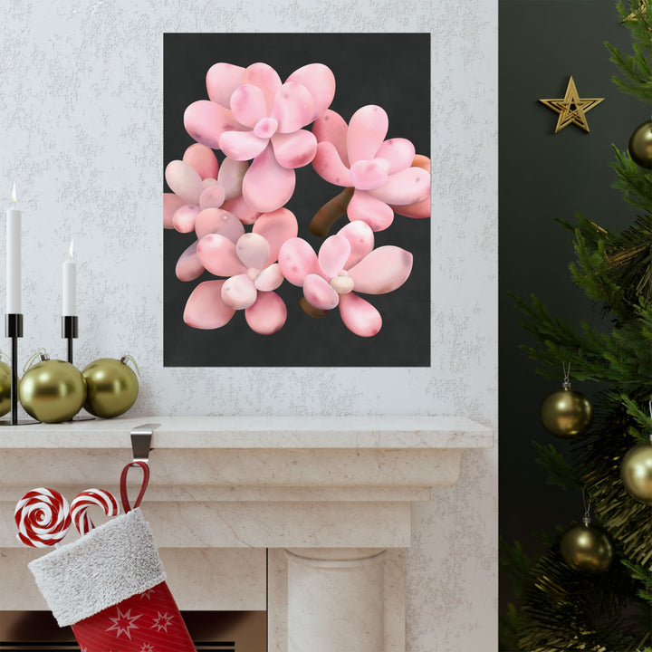 Pink Moonstone Botanical Print – Unframed Wall Art