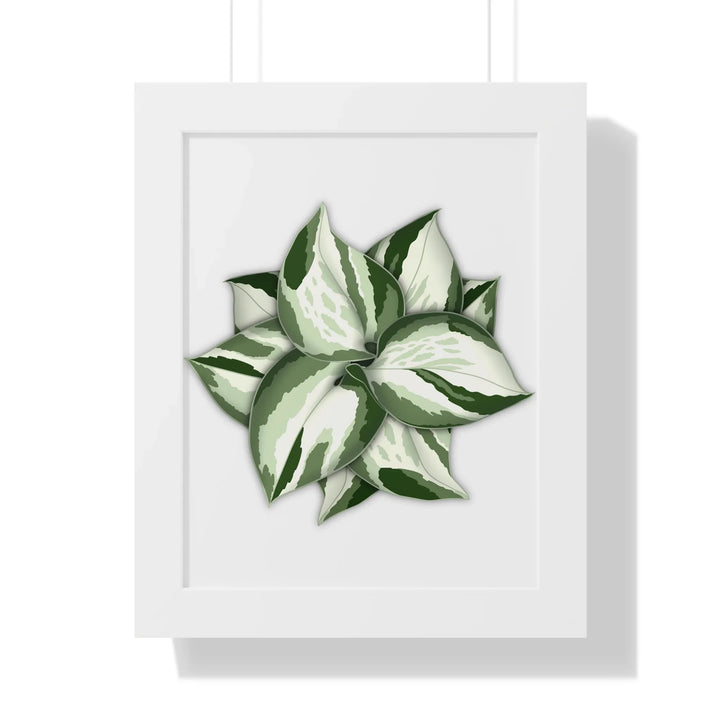 Manjula Pothos Print Framed Wall Art Botanical Poster With Heart Shaped Leaves Indoor Plant Decor