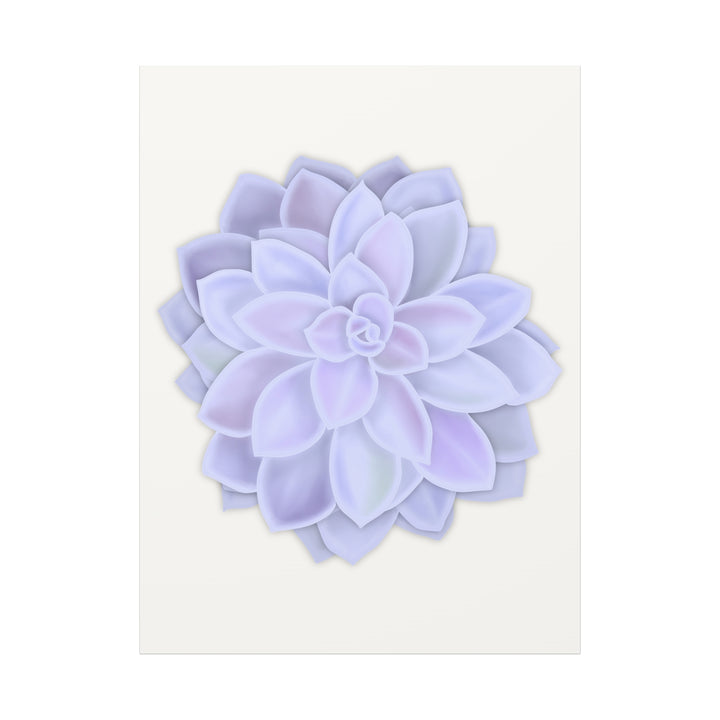 Succulent Canvas Art Pastel Rosette Canvas Durable Cotton Print Botanical Wall Art