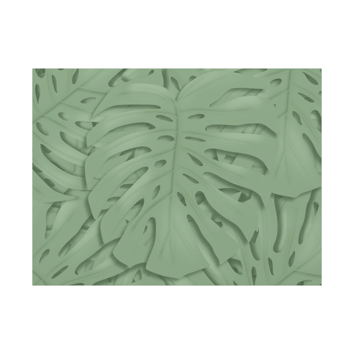 Monstera Canvas Art The Potted Pixel 24x36 Inches Matte Finish Wall Decor Botanical Green Leaf Print