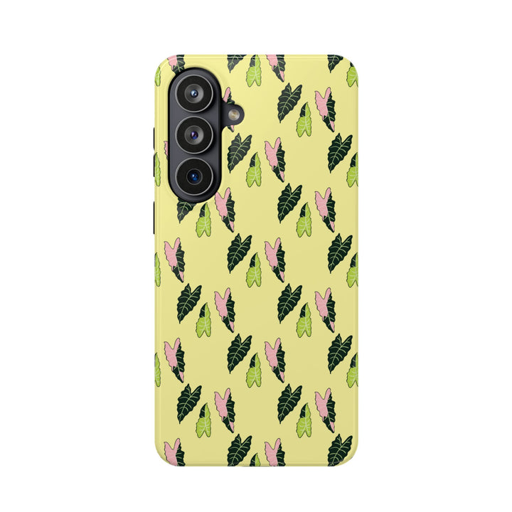 Alocasia Pattern Phone Case – Dual Layer Protective Cover