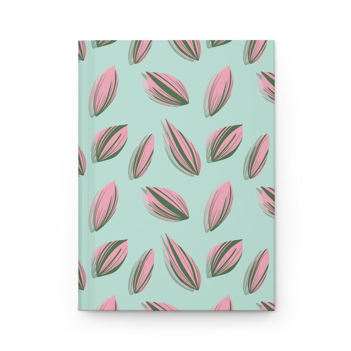 Tradescantia Nanouk Pattern Hardcover Journal The Potted Pixel Pastel Plant Notebook For Garden Lovers