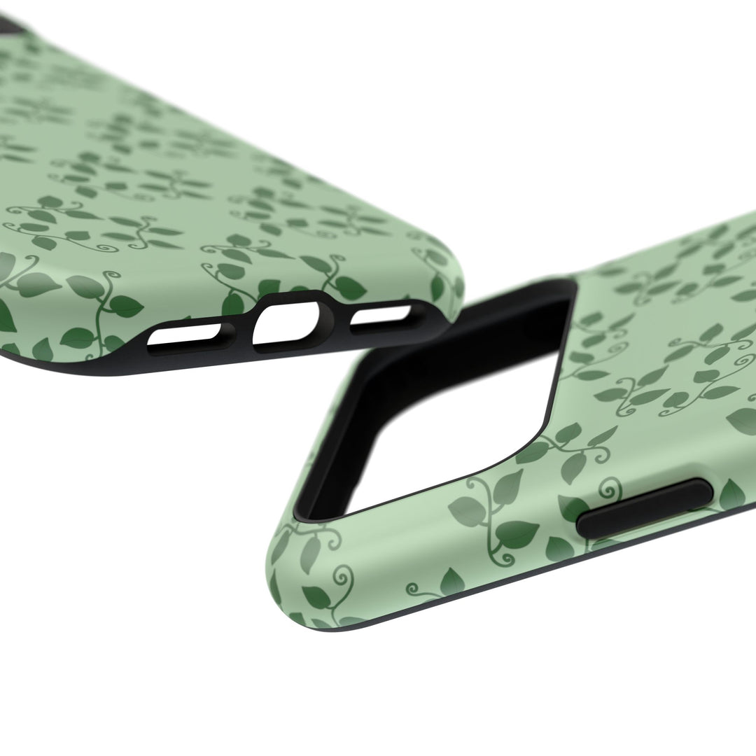 Pothos Pattern Phone Case – Dual Layer Protective Cover