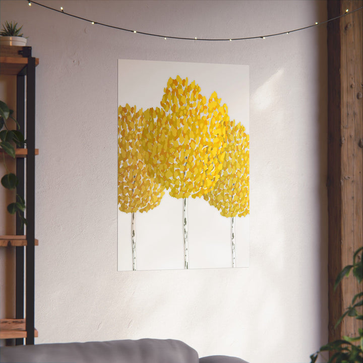 Fall Aspen Print – Unframed Wall Art