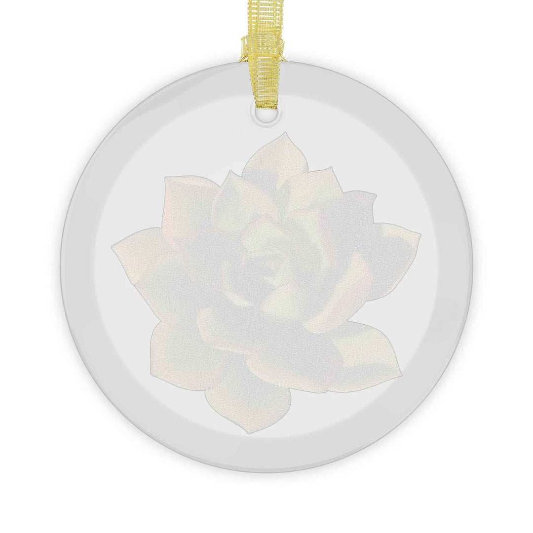 POS Aeonium Glass Ornament