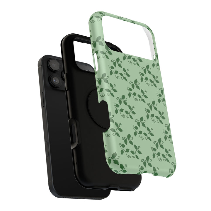 Pothos Pattern Phone Case – Dual Layer Protective Cover