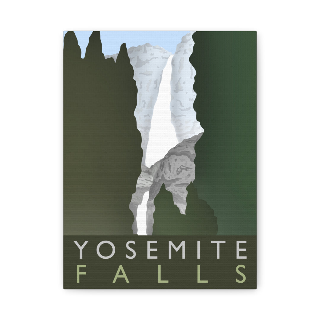 Minimalist Yosemite Waterfall Canvas Wall Art With Matte Finish For Living Room Decor