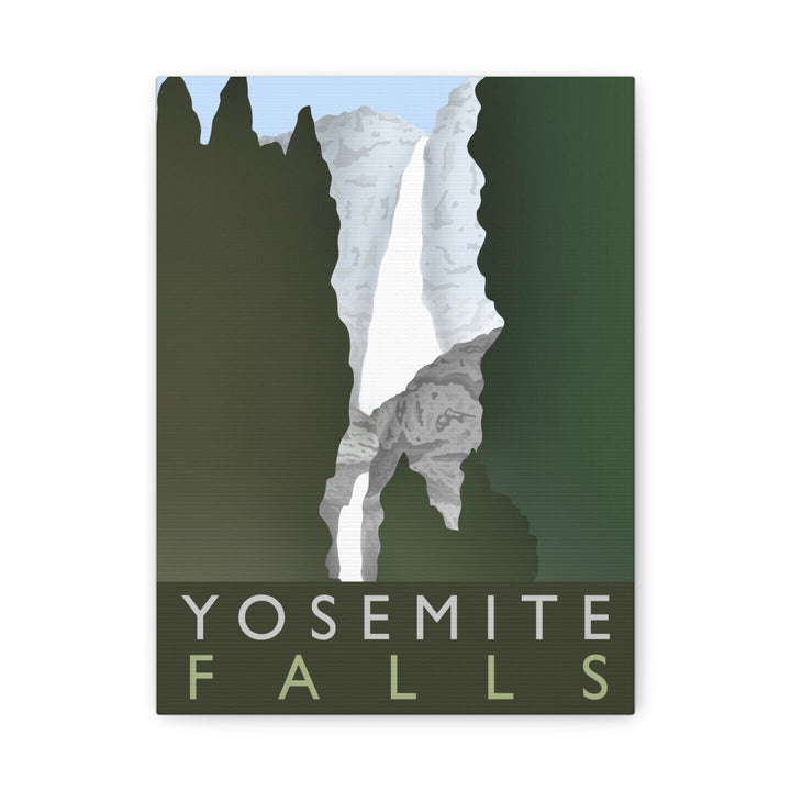 Minimalist Yosemite Waterfall Canvas Wall Art With Matte Finish For Living Room Decor