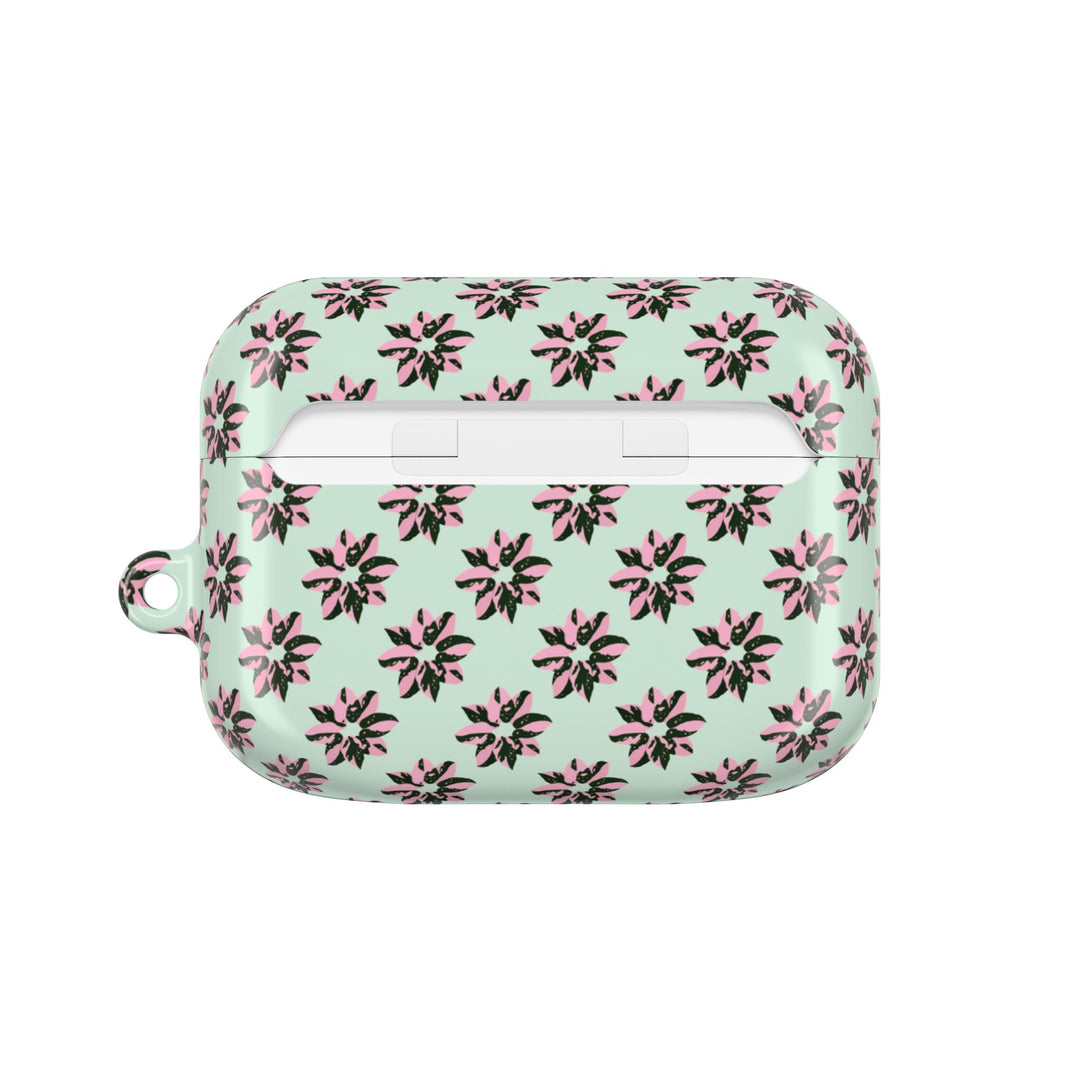 Pink Princess Philodendron Pattern AirPod Case by Printify