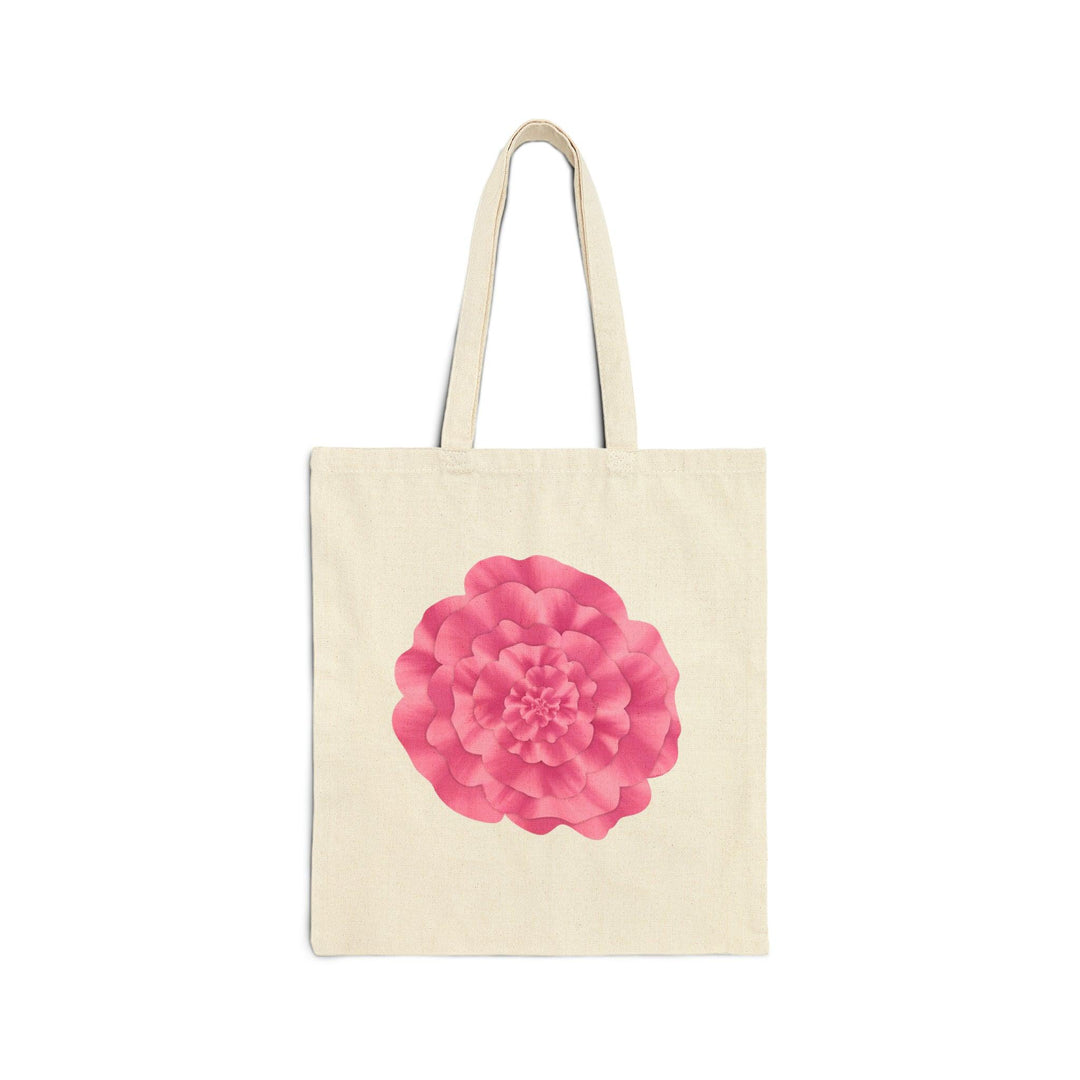 Peony Flower Tote Bag Made From Organic Cotton With 20 Inch Handles Eco Friendly Reusable Shopping Tote