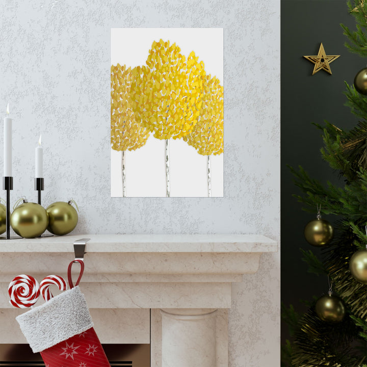Fall Aspen Print – Unframed Wall Art