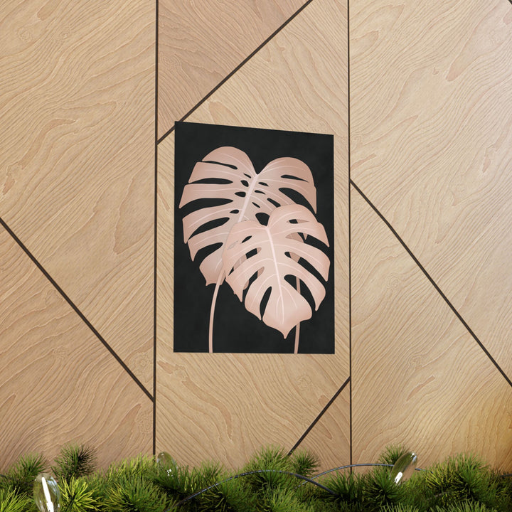Pink Monstera Botanical Print – Unframed Wall Art
