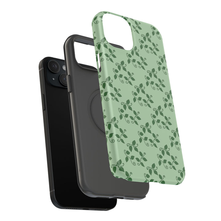 Pothos Pattern Phone Case – Dual Layer Protective Cover