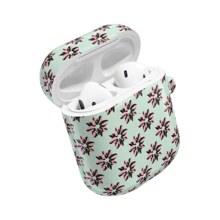 Pink Princess Philodendron Pattern AirPod Case by Printify