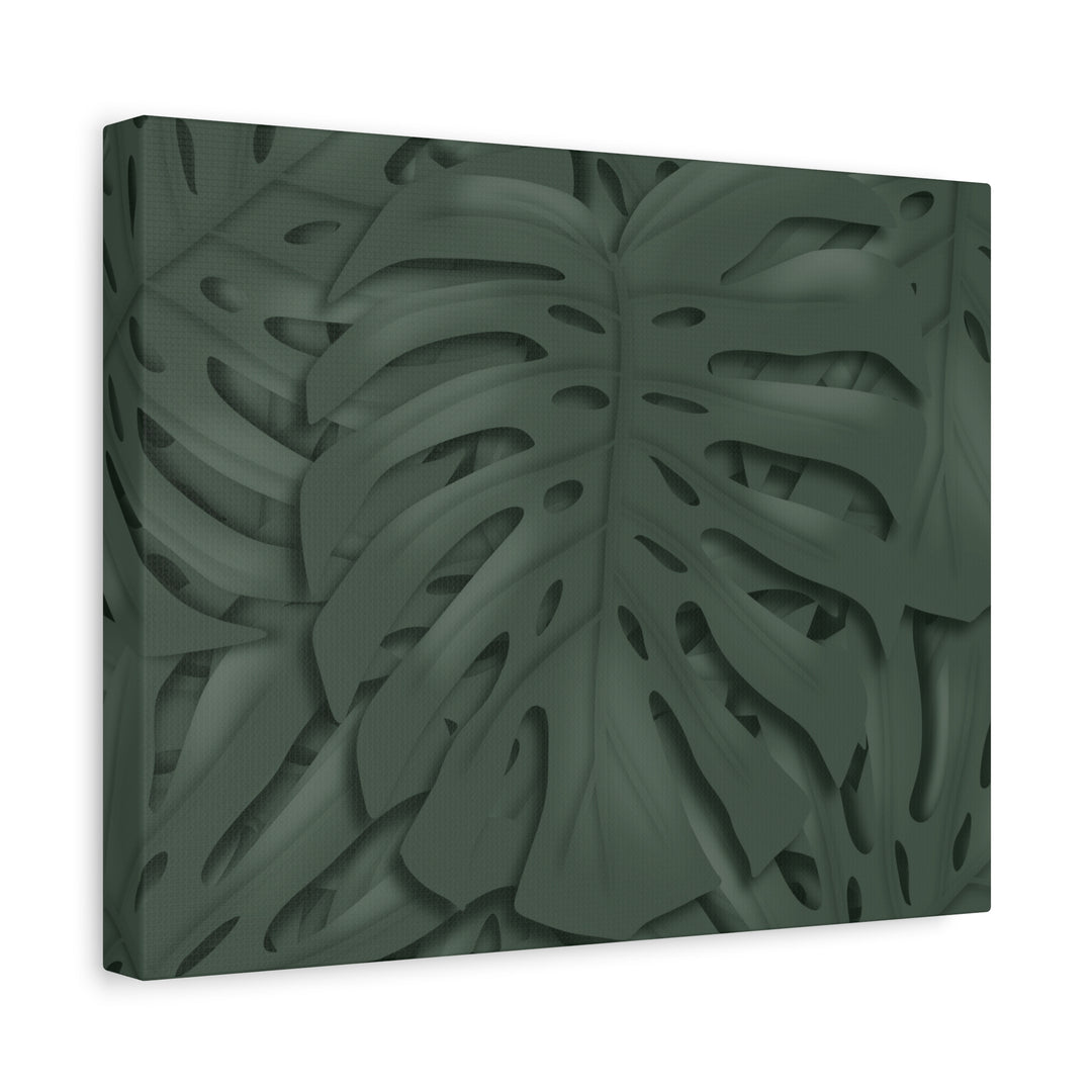 Monstera Canvas Art Tropical Leaf Wall Decor Durable Matte Finish Cotton Canvas Print 24x36