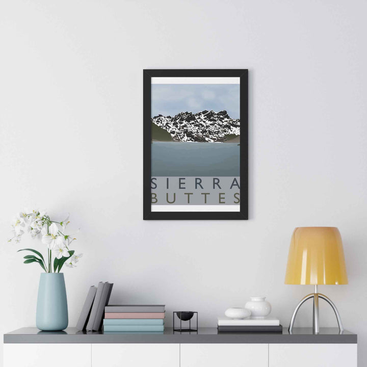 Sierra Buttes Minimalist Framed Print