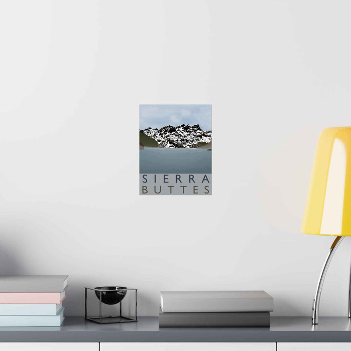 Sierra Buttes Minimalist Print