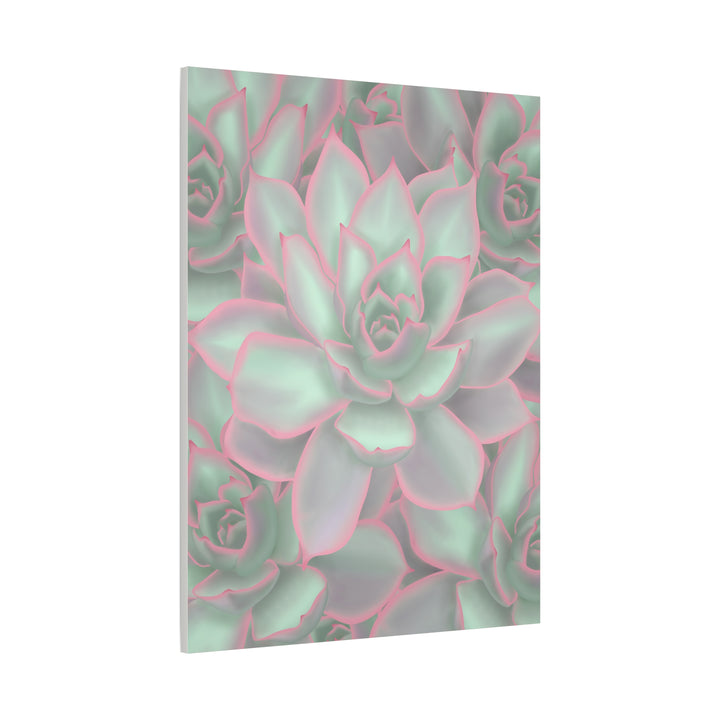 Echeveria Violet Queen Canvas Wall Art Succulent Print Matte Botanical Decor For Indoor Spaces