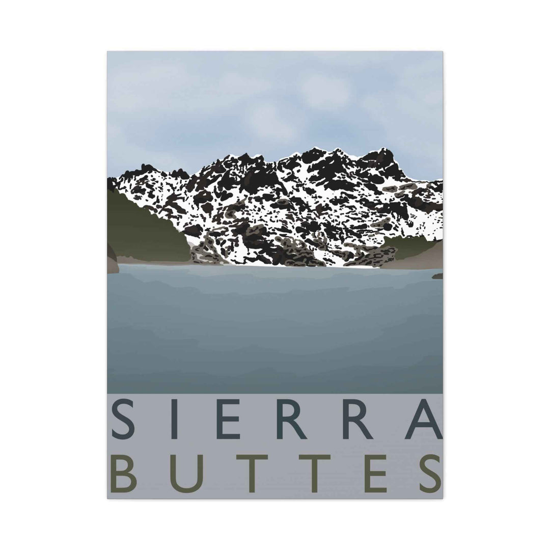 Sierra Buttes Minimalist Canvas
