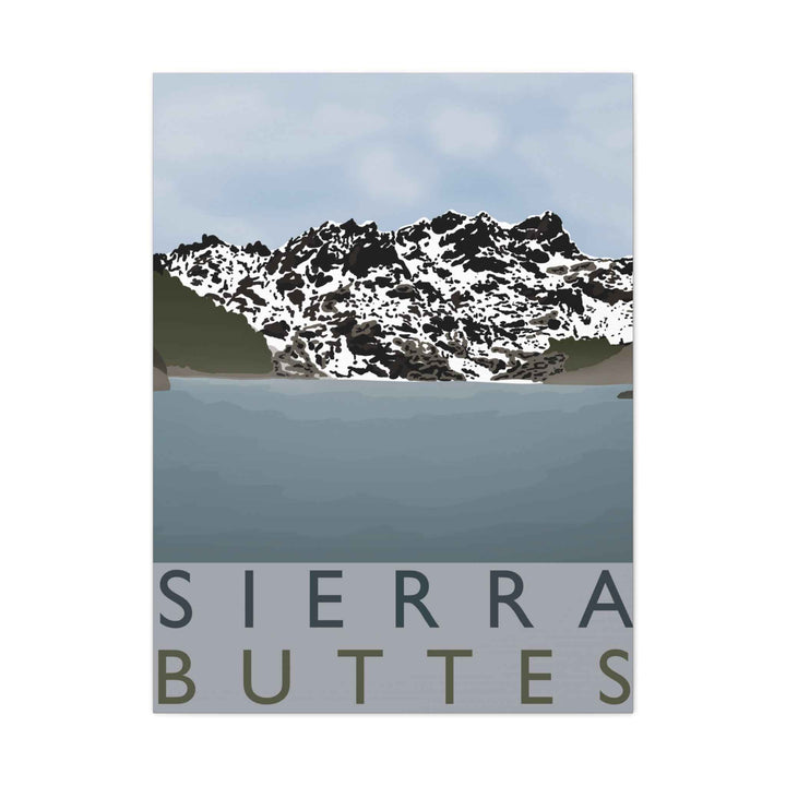 Sierra Buttes Minimalist Canvas