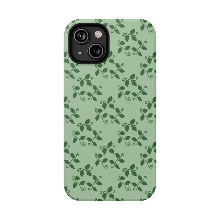Pothos Pattern Phone Case – Dual Layer Protective Cover