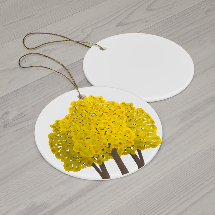 Big Leaf Maple Ceramic Ornament