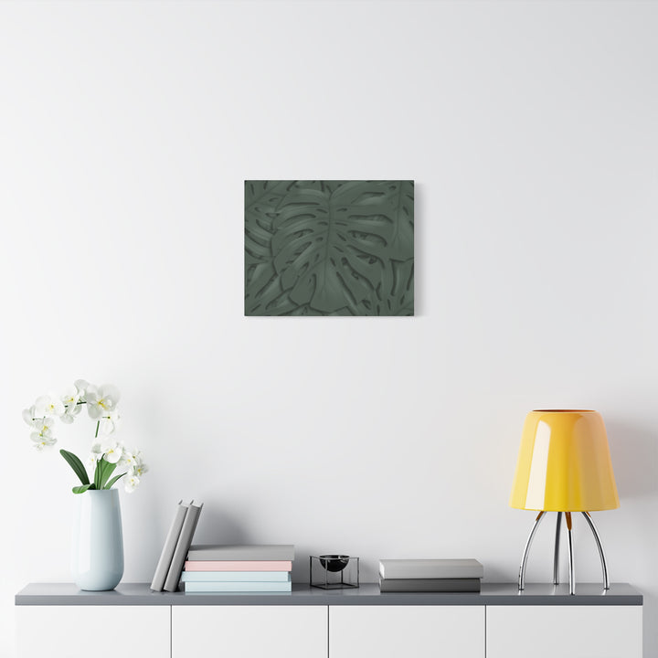 Monstera Canvas Art Tropical Leaf Wall Decor Durable Matte Finish Cotton Canvas Print 24x36