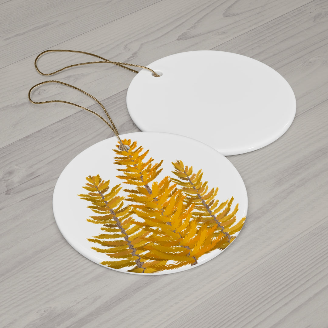 Western Larch Ceramic Ornament