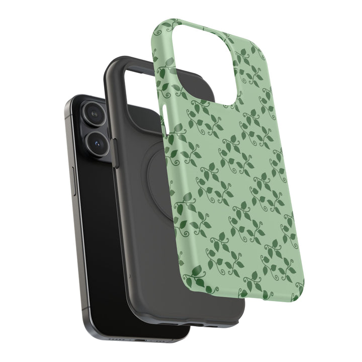 Pothos Pattern Phone Case – Dual Layer Protective Cover
