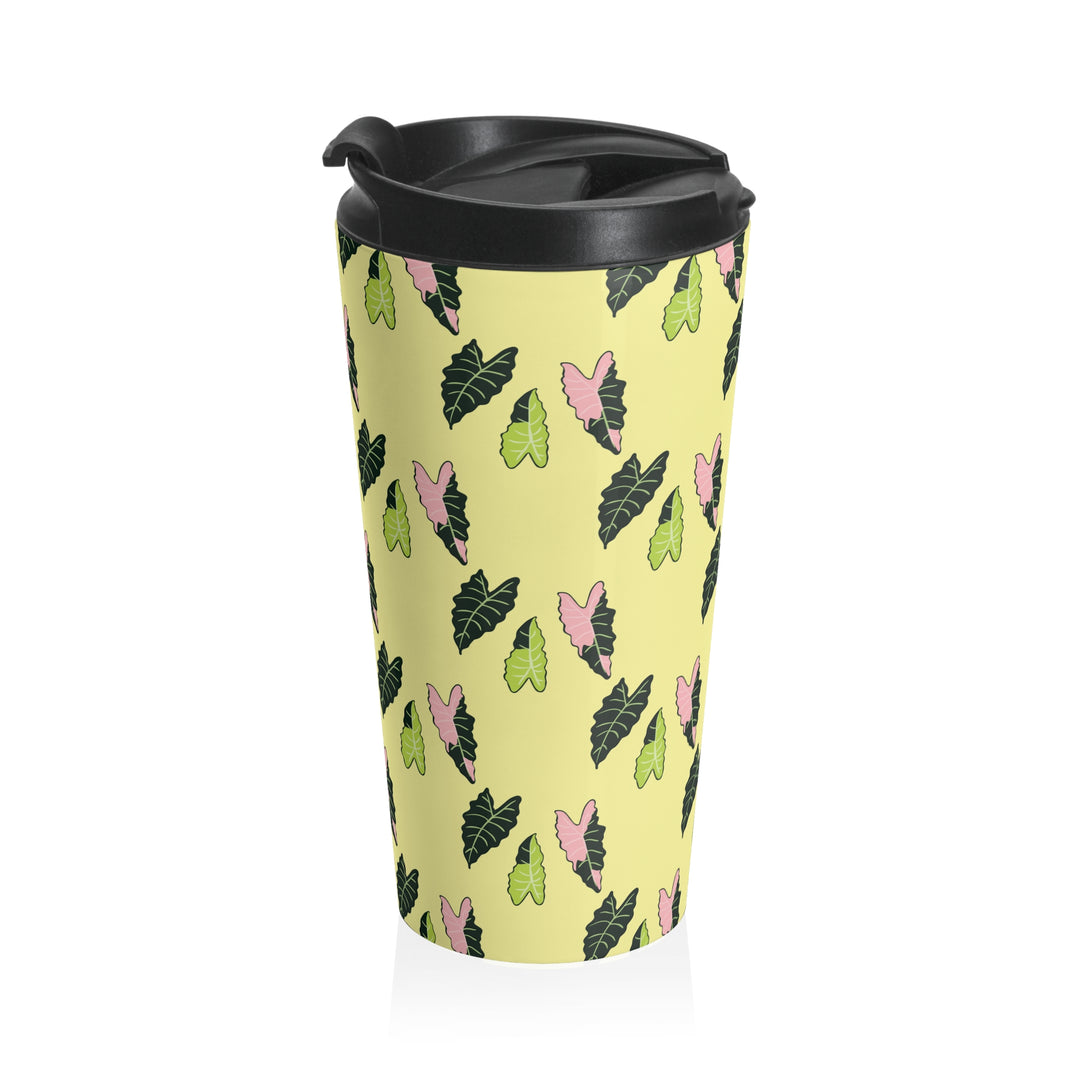 Alocasia Pattern 20 Oz Vacuum Insulated Travel Tumbler Keeps Drinks Hot Or Cold