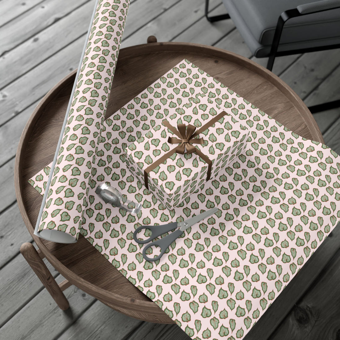 Begonia Pattern Wrapping Paper – Botanical Gift Wrap Roll