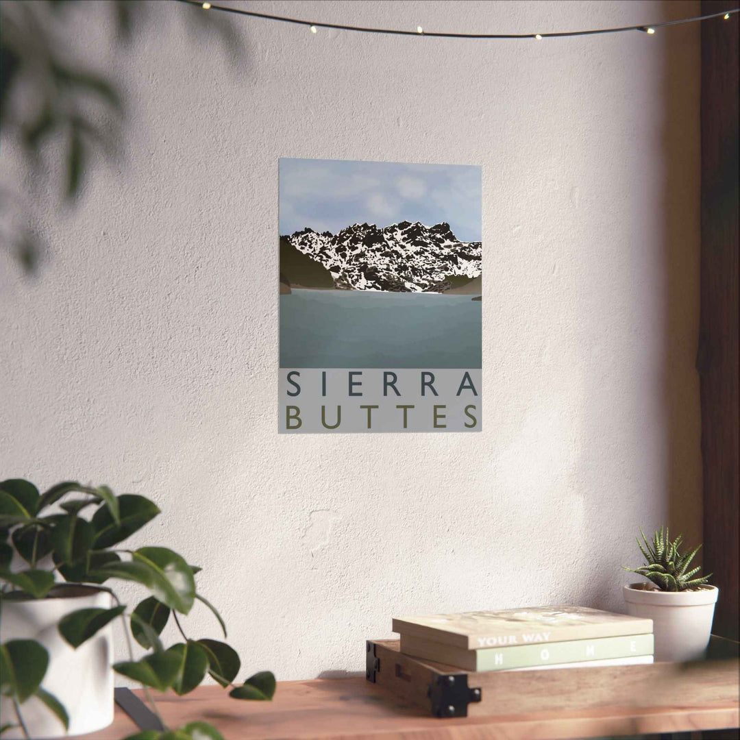 Sierra Buttes Minimalist Print
