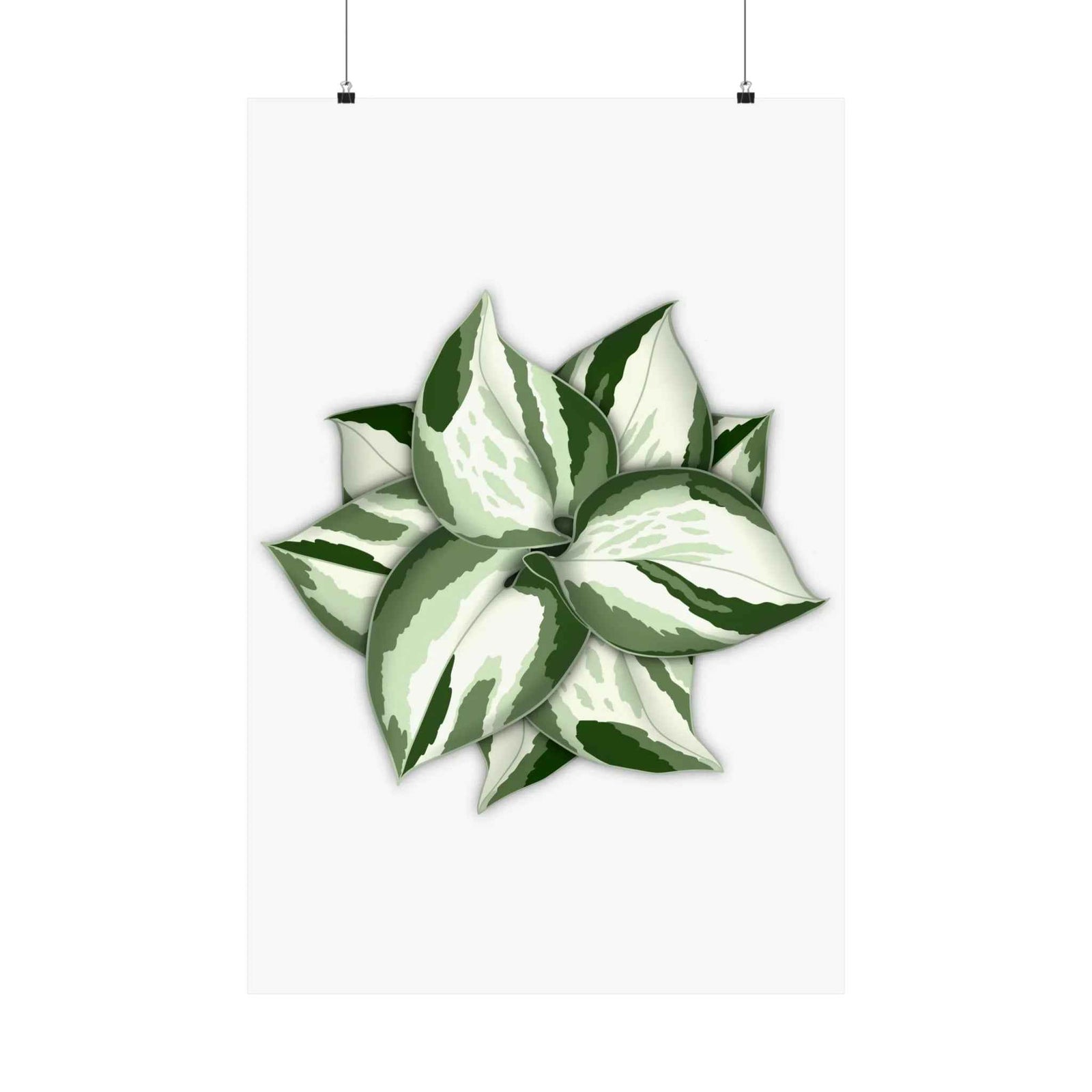 Manjula Pothos Print – Botanical Wall Art | Green Leaf Wall Decor | Unframed - The Potted Pixel