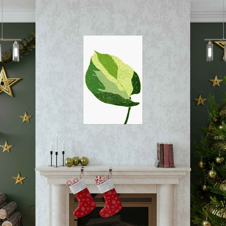 Pothos Wall Art – Botanical Poster on Museum Grade Paper | Indoor Plant Print Unframed - The Potted Pixel