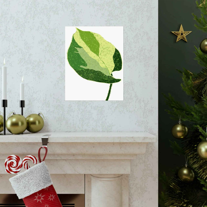 Pothos Wall Art – Botanical Poster on Museum Grade Paper | Indoor Plant Print Unframed - The Potted Pixel