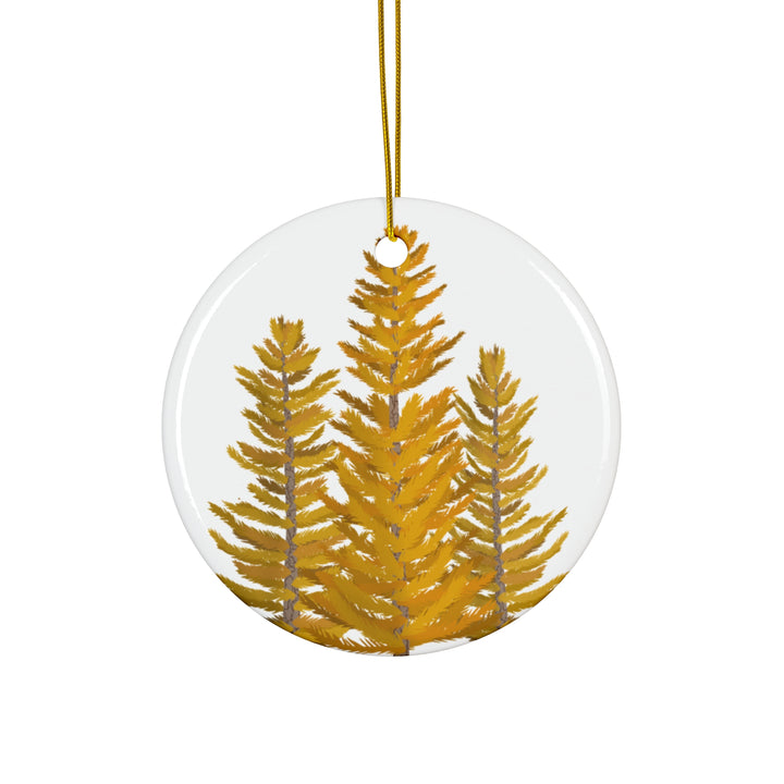 Western Larch Ceramic Ornament