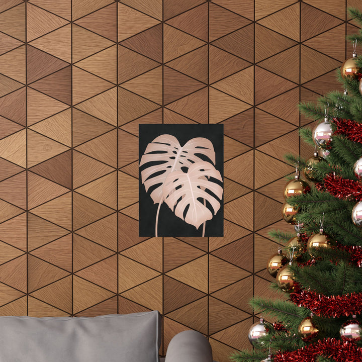 Pink Monstera Botanical Print – Unframed Wall Art