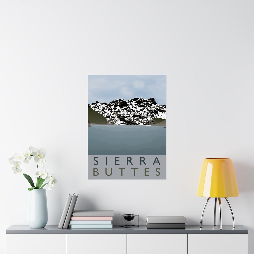 Sierra Buttes Print – Unframed Wall Art