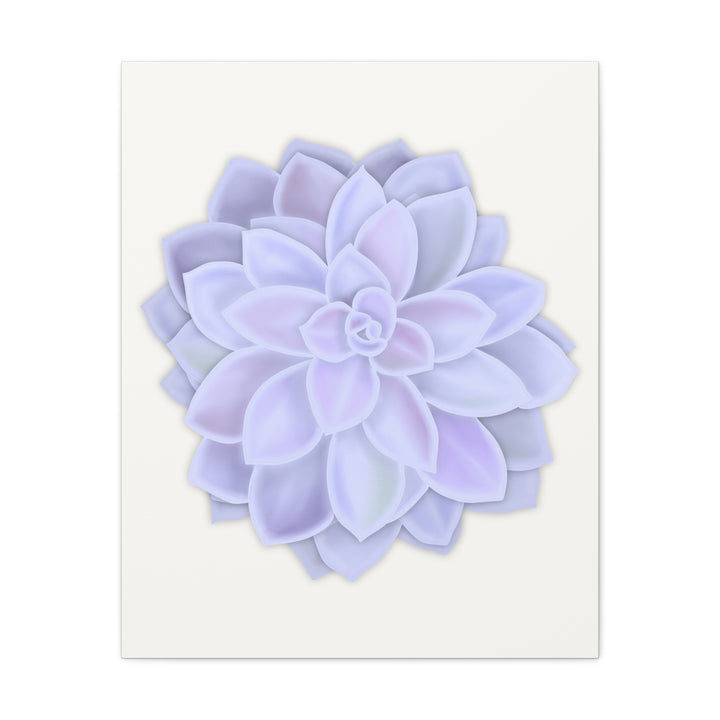 Succulent Canvas Art Pastel Rosette Canvas Durable Cotton Print Botanical Wall Art