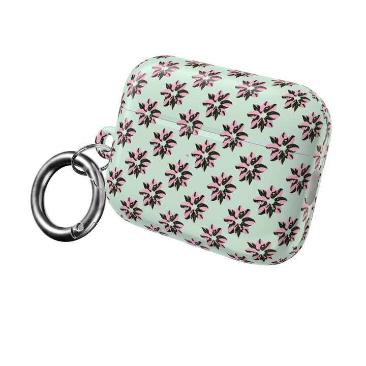 Pink Princess Philodendron Pattern AirPod Case by Printify
