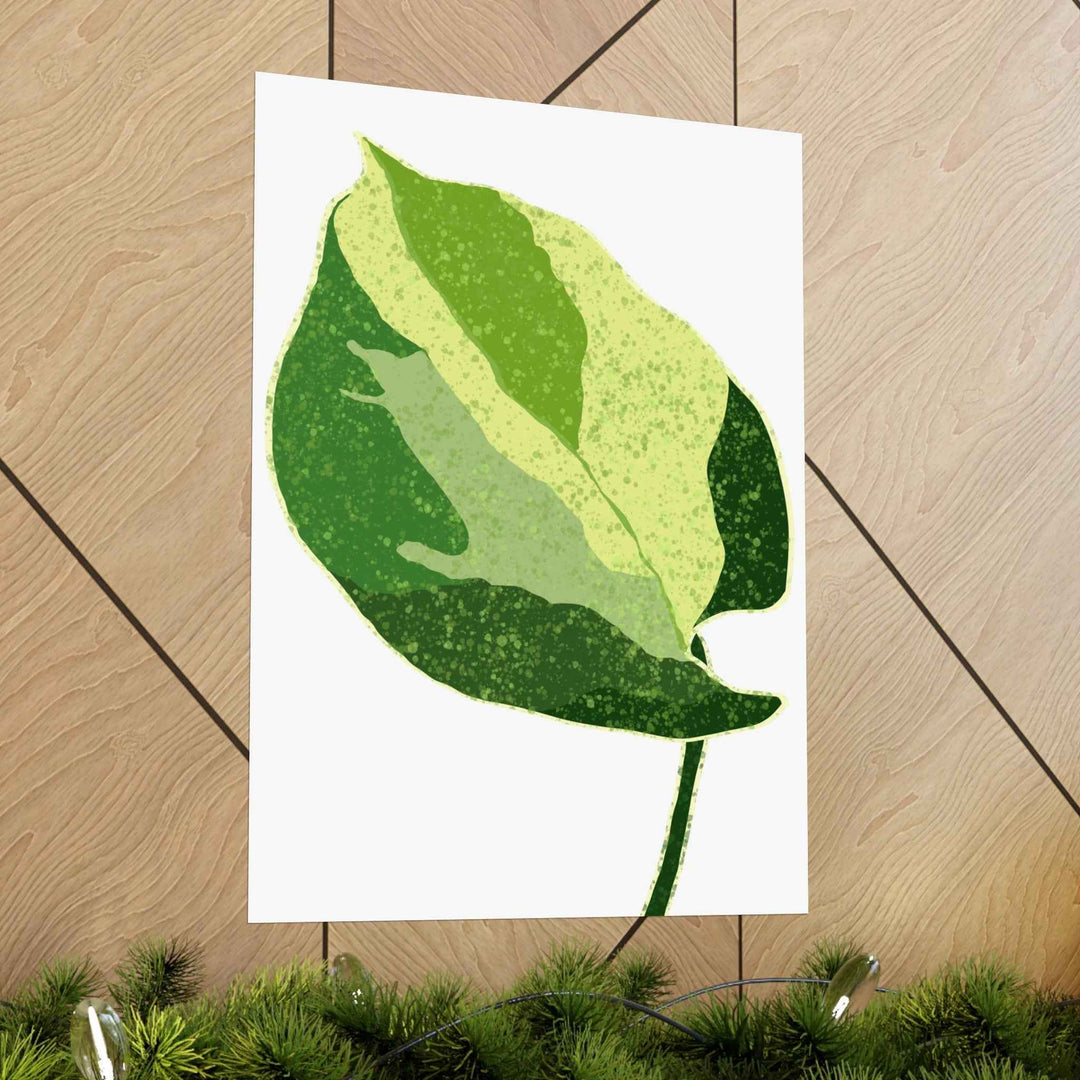 Pothos Wall Art – Botanical Poster on Museum Grade Paper | Indoor Plant Print Unframed - The Potted Pixel