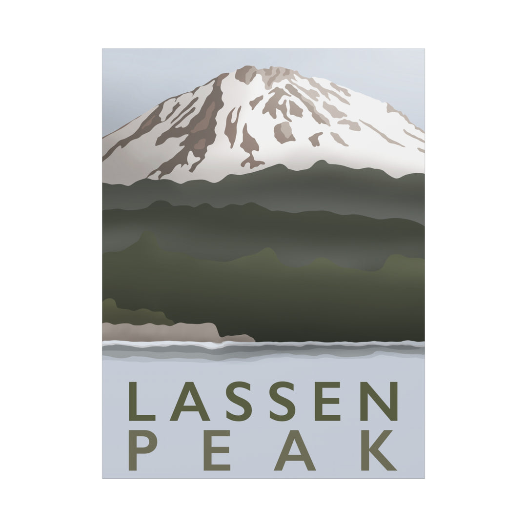 Lassen Peak Canvas Print – Botanical Wall Art by Printify