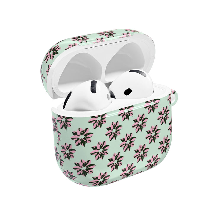 Pink Princess Philodendron Pattern AirPod Case by Printify