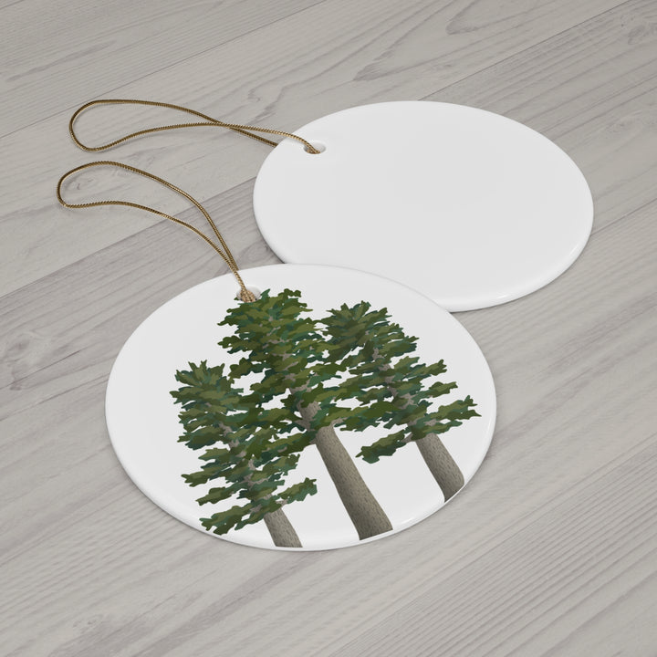 Sitka Spruce Ceramic Ornament