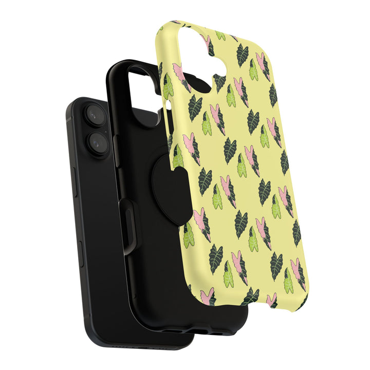 Alocasia Pattern Phone Case – Dual Layer Protective Cover