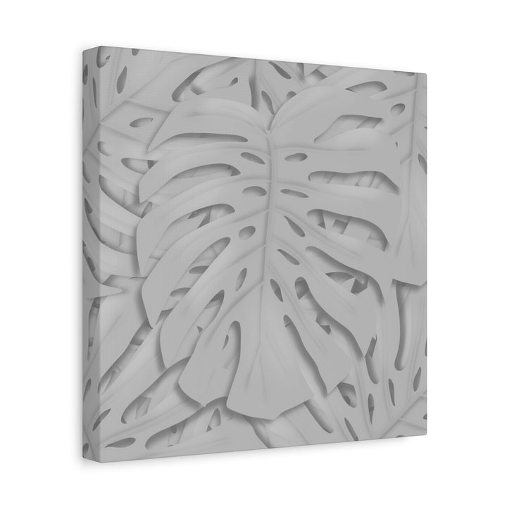 Monstera Canvas Art 24x36 Matte Texture Indoor Botanical Wall Print Modern Home Decor