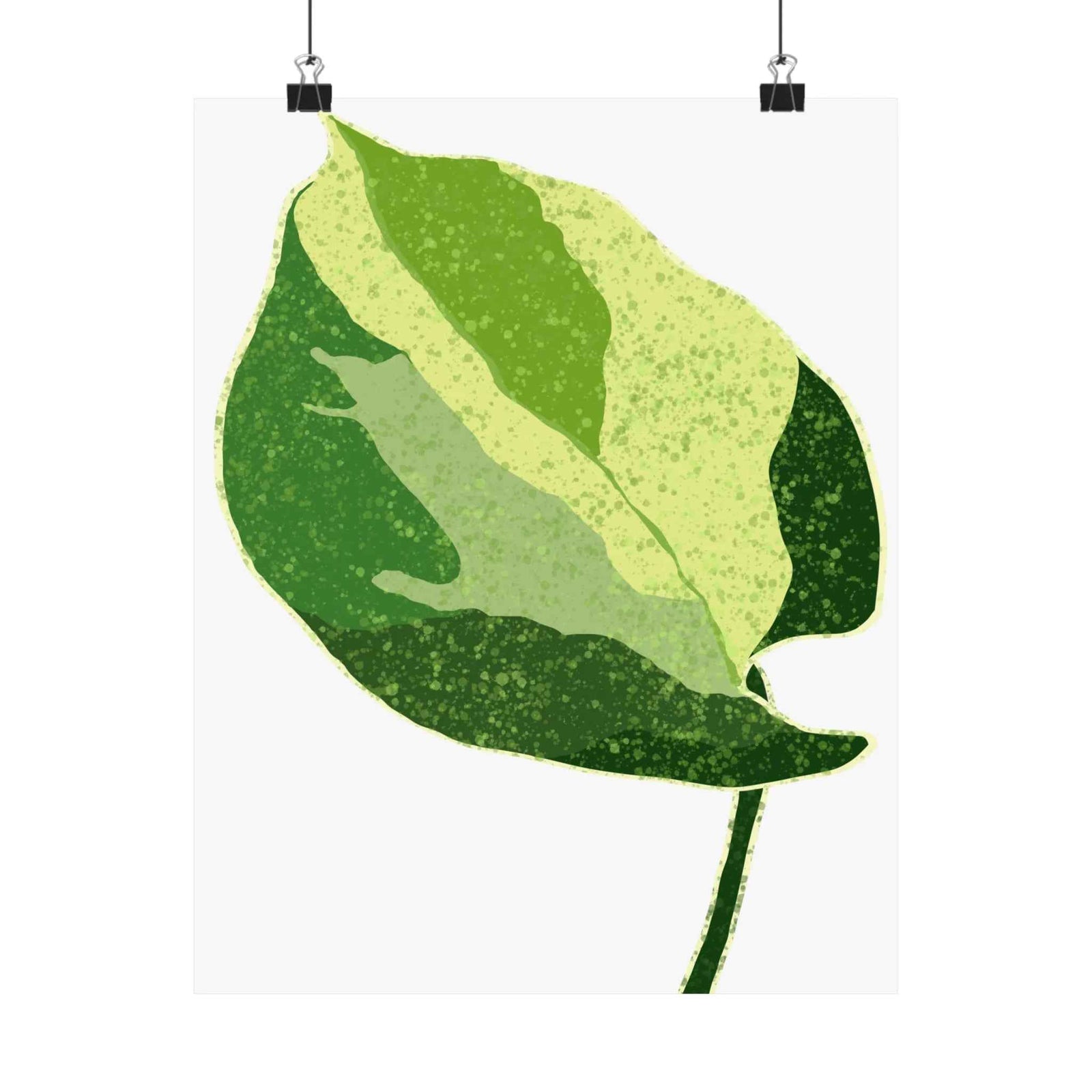 Pothos Wall Art – Botanical Poster on Museum Grade Paper | Indoor Plant Print Unframed - The Potted Pixel