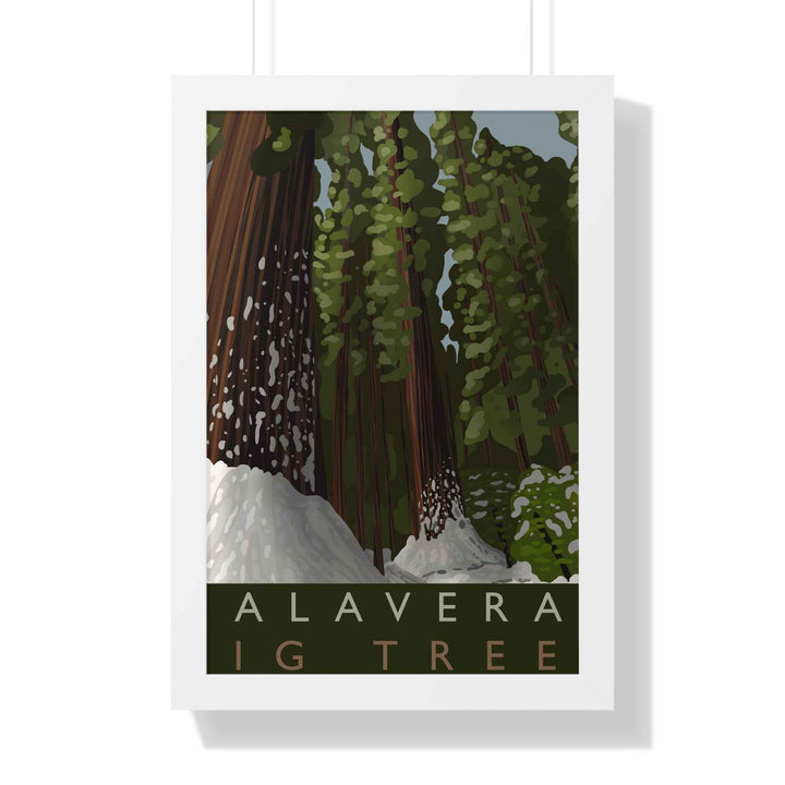 Calaveras Big Trees Minimalist Framed Print